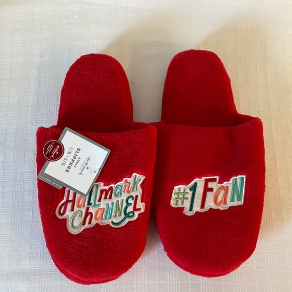 Hallmark Channel #1 Fan Adult Slippers - Picture 1 of 4